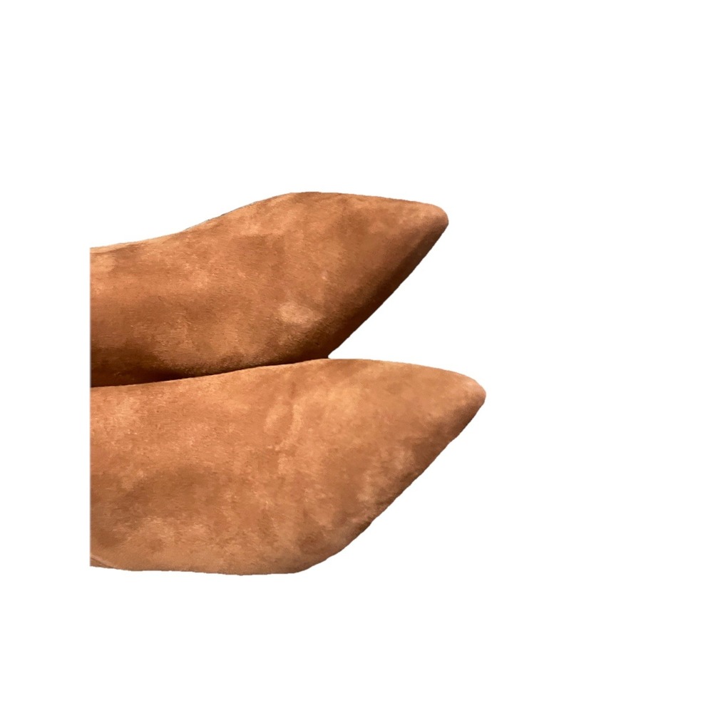 Veronica Beard Lisa 70' Suede Heeled Ankle Boots Size 7.5 Hazelnut Elegant - Picture 5 of 14